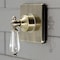 Kingston Brass Single-Handle Three-Way Diverter Valve with Trim Kit, Antique Brass KS3043WLL - alternate 2